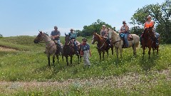 Ruth Bennett McDougal Dorrough; Horse riders; NCT; McLeod, ND