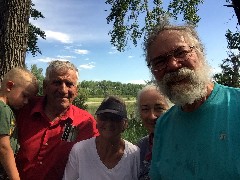 Cliff, Patty Dokter; Ruth Bennett McDougal Dorrough; Dan Dorrough; North Dakota; selfie