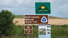 sign North Country National Scenie Trail
Clausen Springs 4 5 miles