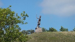 NCT; viking statue; Fort Ransom, ND