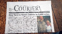 Newspaper; 
Mara Campbell
New York to North Dakota