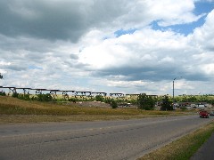 Railroad bridge (3rd longest ) Valley City North Dakota