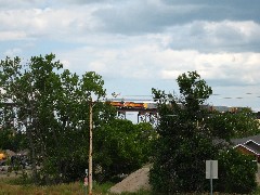 Railroad bridge (3rd longest ) Valley City North Dakota