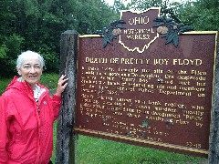 Ruth Bennet McDougal Dorrough McDougal Dorrough; NCT; Ohio; Death of Pretty Boy Floyd Historical Marker; Serendipitous