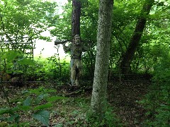 statue of woodsman; NCT; Ohio; Buckeye Trail; Williamsburg; BT