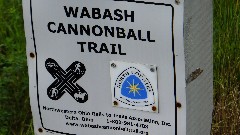 sign Wabash Cannonball Trail