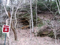 Old Mans Cave Hiking NCT Buckeye Trail; BT