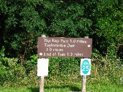 Rip Rap Park sign; Hiking; NCT; Buckeye Trail; Dayton; BT