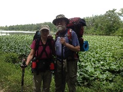 Ruth Bennett McDougal Dorrough; Dan Dorrough; backpacks; NCT; Ohio; Fort Loramie DelphosNCT/BT; Beaver Creek State Park Ohio 12021, OH