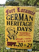 sign Fort Lorami German Heritage Days; Serendipitous; BT