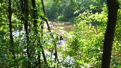 NCT; horses and riders in stream; Beaver Creek State Park