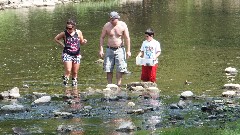 people in the stream; Beaver Creek State Park Ohio 12021