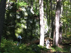 Lyn Jacobs; Ruth Bennett McDougal Dorrough; big rocks; PA-01 Pennsylvania NCT Hiking