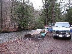 Ruth Bennett McDougal Dorrough; Campground at Minister Creek