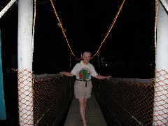 Ruth Bennett McDougal Dorrough; Hiking; NCT; Pennsylvania; Marlowe s Scenic River Campground foot bridge