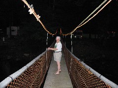 Ruth Bennett McDougal Dorrough; Hiking; NCT; Pennsylvania; PA-02; Marlowe s Scenic River Campground foot bridge