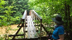 Ruth Bennett McDougal Dorrough; crossing the Bears Mouth bridge on the NCT