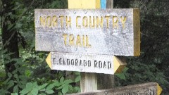 sign North Country Trail - E Eldorado Road