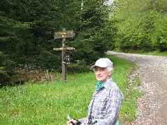 Hiking; NCT; Pennsylvania; Ruth Bennett McDougal Dorrough; sign; Kiser-Wagner Road