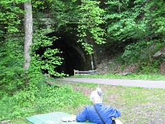 Ruth Bennett McDougal Dorrough; Rockland Tunnel on the Allegheny River Trail