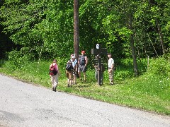 HIking group from the Butler Outdoor club at the Sankey Hill Trail Head