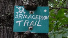 sign Armageddon Trail
NET; M&M Trail, MA