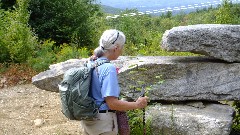 Ruth Bennett McDougal Dorrough; stacked rocks; NET; M&M Trail, MA