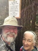 Dan, Ruth Bennett McDougal Dorrough; Northern end of the NET/M&M Trail at the MA/NH border; rotated