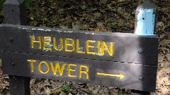 sign Heublein Tower; NET