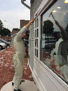 amazingly realistic sculptures by Seward Johnson Celebrating the Familiar; Simsbury, CT